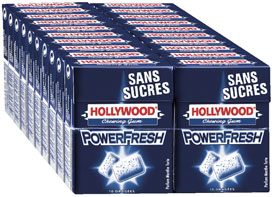 Chewing gum powerfresh sans sucre 10 dragees vendu par 20 1