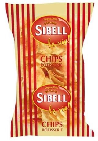Chips rotisserie 120 g pour bureau