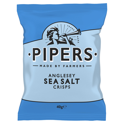 Chips Sea Salt 40 g Pipers le lot de 12