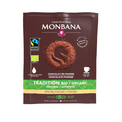 Chocolat 32 en poudre bio max havelaar en dose 15 g monbana 1