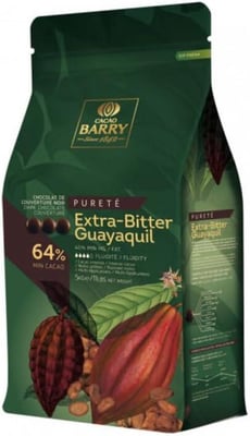 Chocolat couverture extra bitter 64 de cacao 5 kg