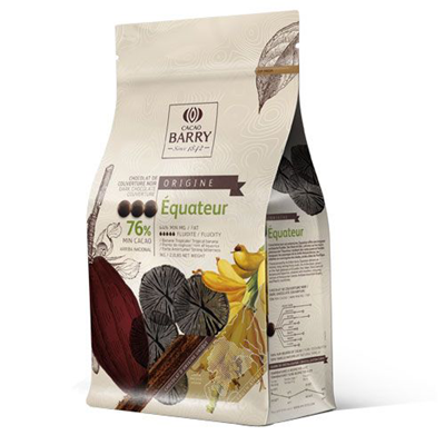 Chocolat de couverture noir equateur 76 1kg barry 1