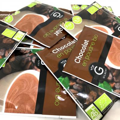 Carton de 100 dosettes (23gr) de chocolat lacté Van Houten