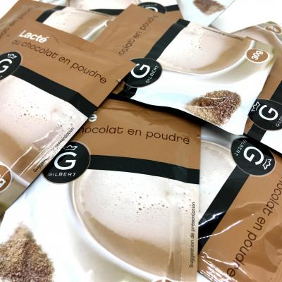 Chocolat en poudre lacté en dosettes 30 g Gilbert le lot de 10