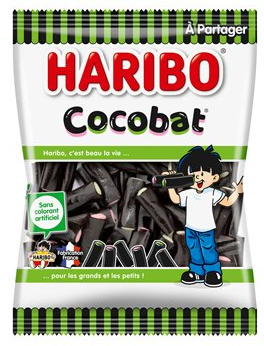 Cocobat haribo sachet bonbons reglisse 300g