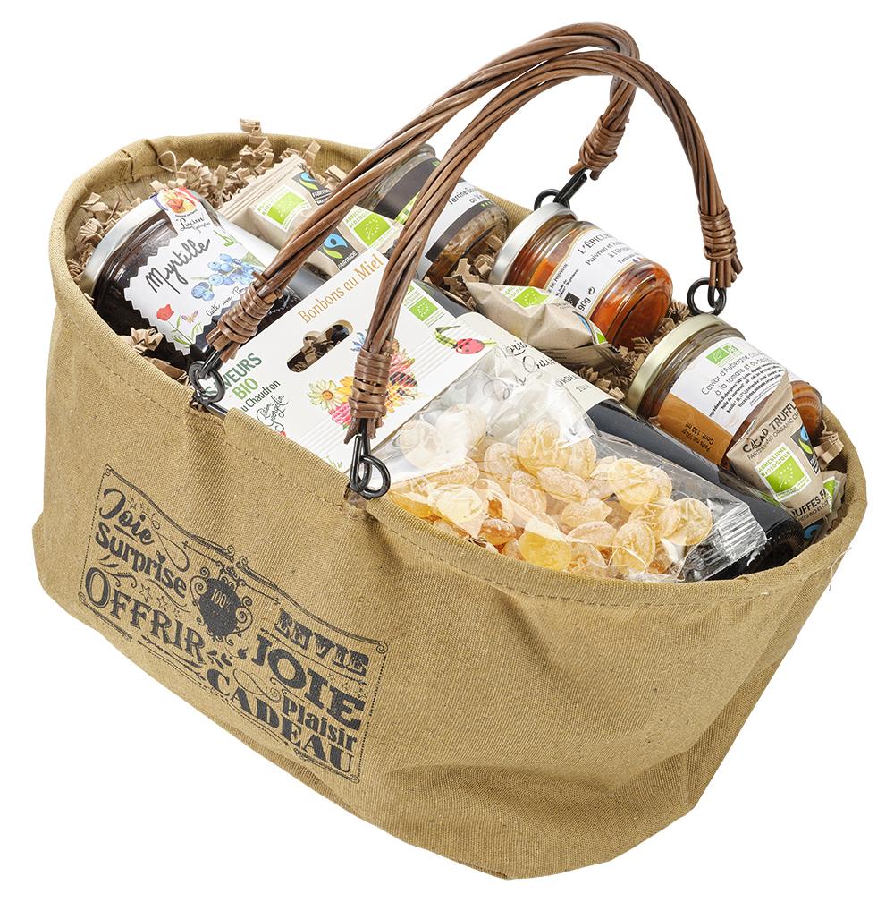 Colis bio panier gourmand de noel ccas