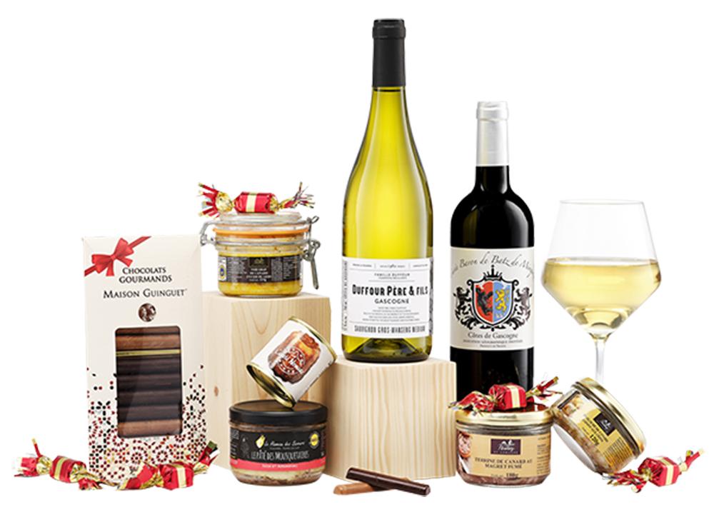 Colis marche gascon panier gourmand de noel ccas