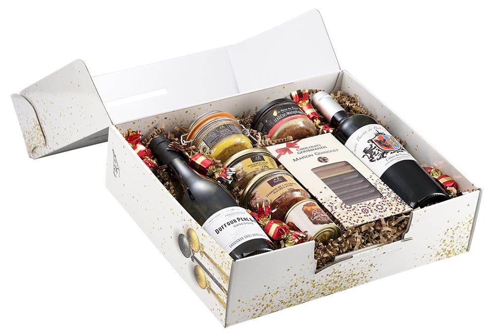 Colis marche gascon panier gourmand de noel pour ccas