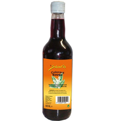 Colorant rouge 500 ml samra 1