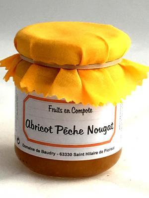 Compote abricots peche nougat produits du terroir 1