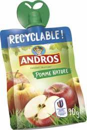 Compote pomme allegee en sucre gourde 90 g x 24