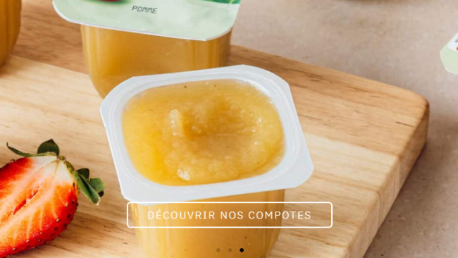 Compotes en dosettes et salades de fruits individuelles
