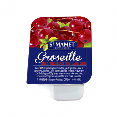 Confiture Bonne maman mini pot en verre 30g le lot de 15 Groseille