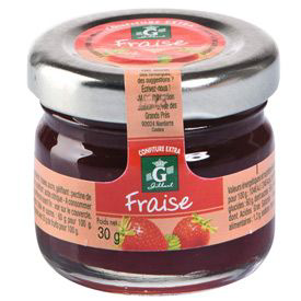 Confiture de fraises 24 x 30 g gilbert 1