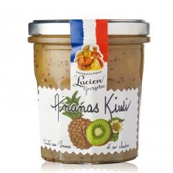 Confiture lucien georgelin ananas kiwi 150g