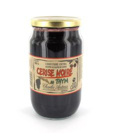 Confiture thym et cerises noires 980 g charles antona 1