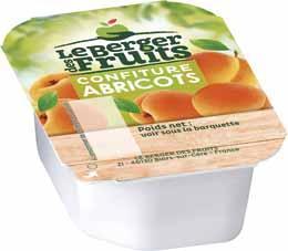 Confitures d abricots barquettes 20 g x 144 le berger des fruits