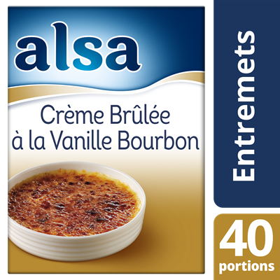 Creme brulee a la vanille bourbon 540 g 40 portions alsa