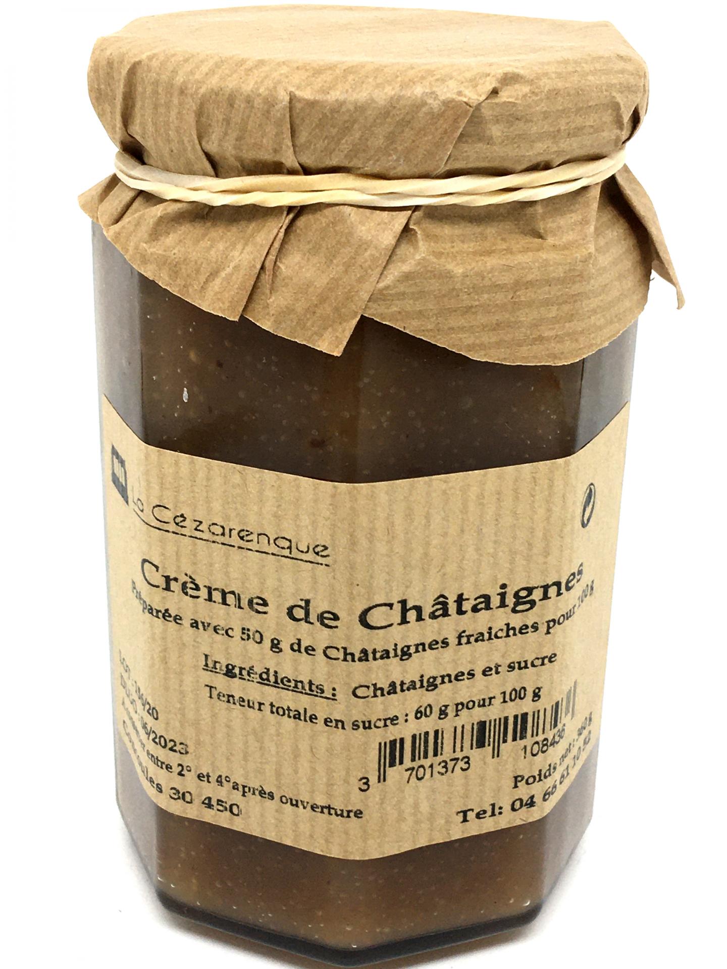 Creme de chataigne 360g esat la cezarenque en cevennes concoules produits du terroir des cevennes