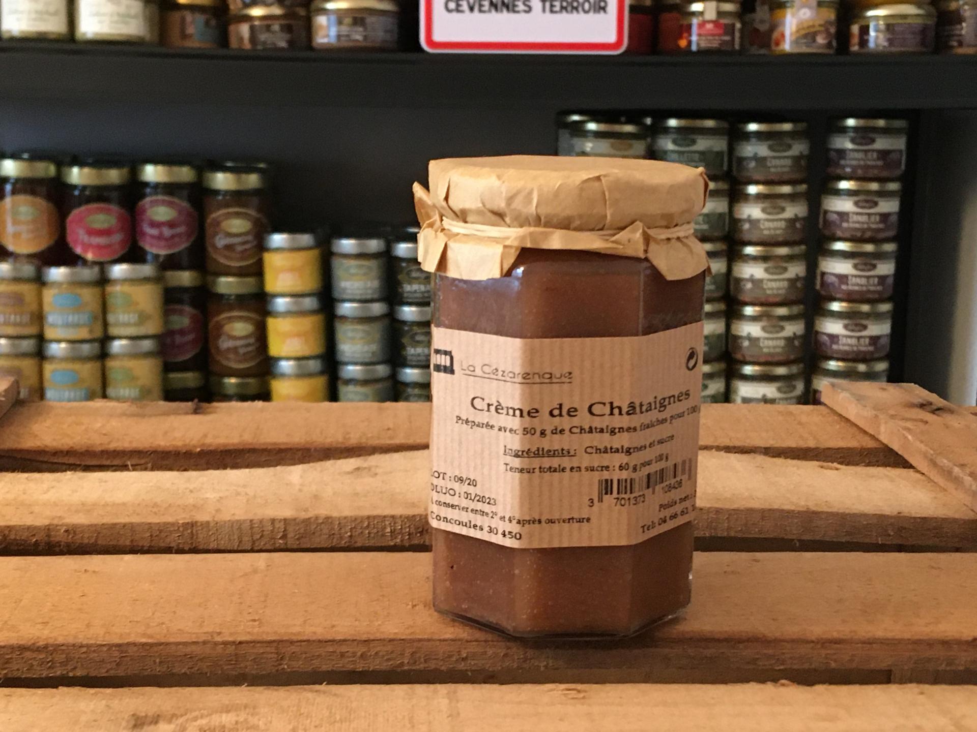 Creme de chataigne 360g esat la cezarenque en cevennes concoules