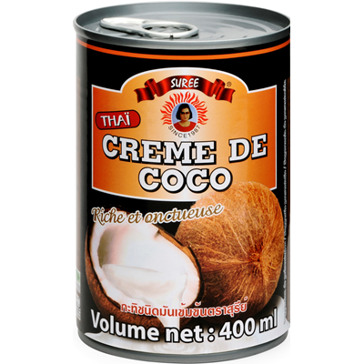 Lait de coco premium Suree Brand Thailande 400 ml - Épicerie 