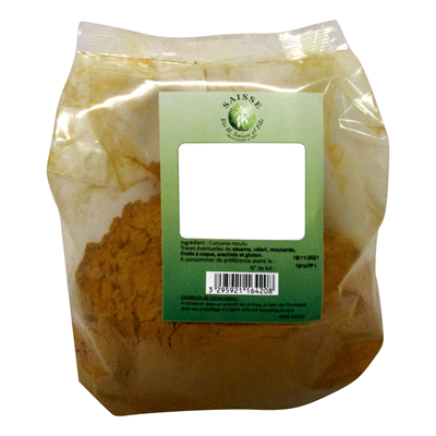 Curcuma moulu sachet 500 g saisse et fils