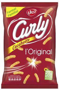 Curly cacahuete 160 g pour bureau