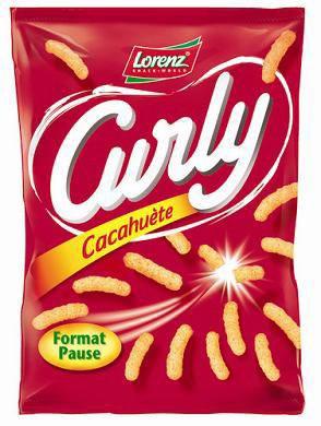 Curly cacahuetes 6 x 60 g lorenz pour bureau