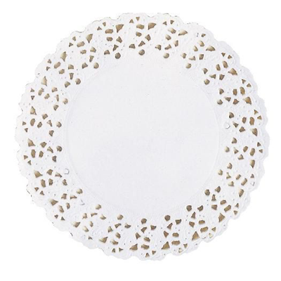 Dentelles ronde blanc 14 cm x 250