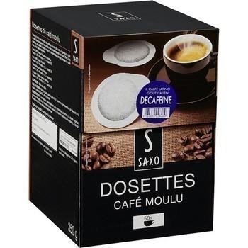 Dosettes de café moulu décaféiné x50 compatibles Senseo