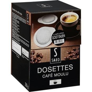 Dosettes de cafe moulu gout italien x50 saxo