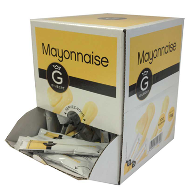 Dosettes de mayonnaise 100 x 10 G Gilbert