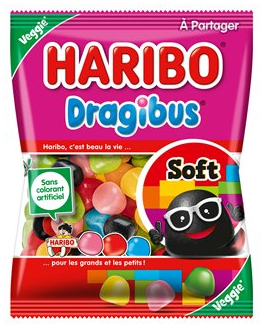 Dragibus soft haribo sachet bonbons 300g