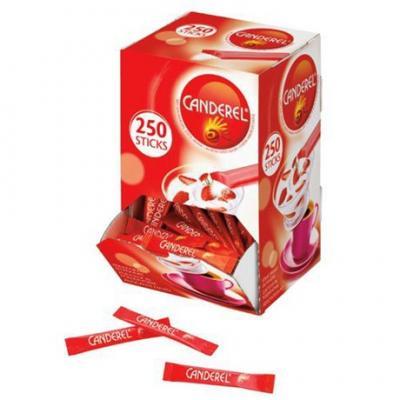 Edulcorant en poudre 250 sticks canderel colis gastronomiques stick et dosette individuelle