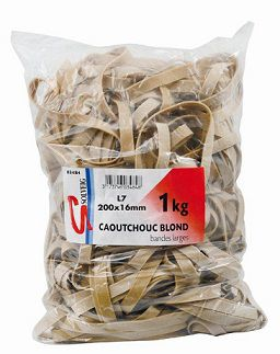 Elastique caoutchouc large 200 x 16 mm