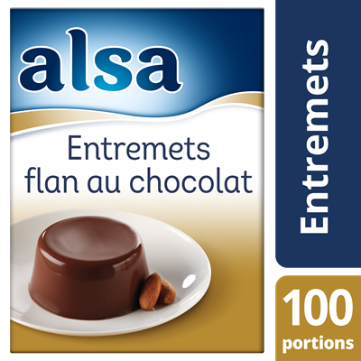 Entremets flan au chocolat 1 1 kg 100 portions alsa