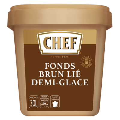 Fond brun demi glace 900 g chef