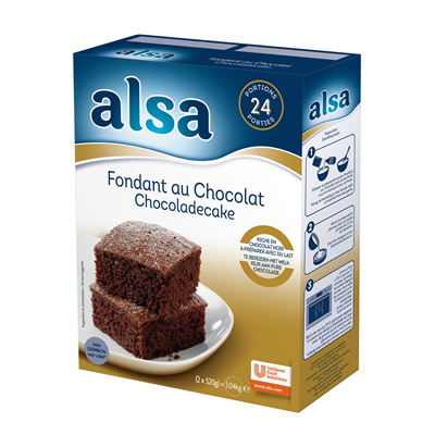 Fondant au chocolat 1.04 Kg Alsa 24 parts