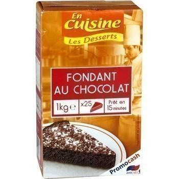 Fondant au chocolat 1 kg environ 25 parts