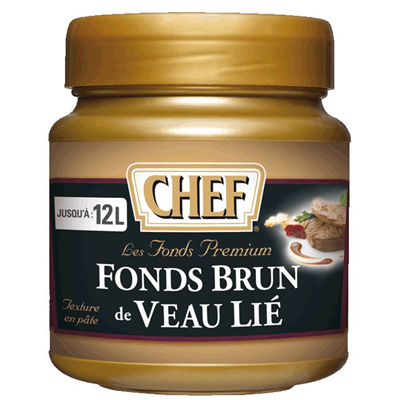 Fonds brun de veau lie premium 600 g chef