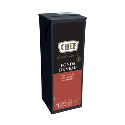 Fonds de veau naturel liquide 1 l chef 1