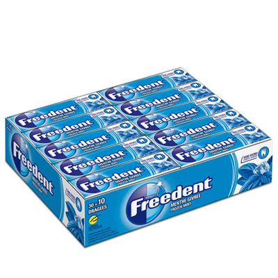 Freedent sans sucre menthe givree 30 x 10 dragees