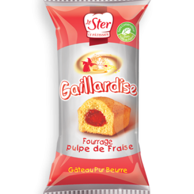 Gaillardise mini moelleux a la fraise 30 g le lot de 20