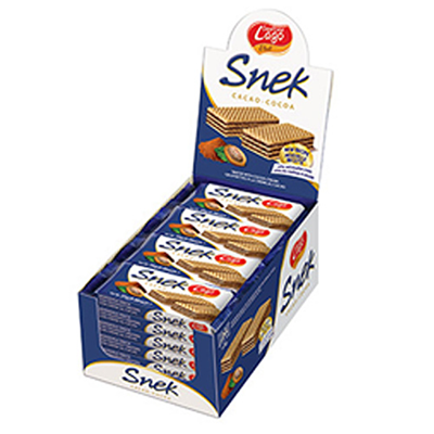 Gauffrettes au chocolat 24 x 45 g snek
