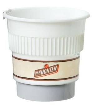 Gobelet chocolat en poudre van houten x 20