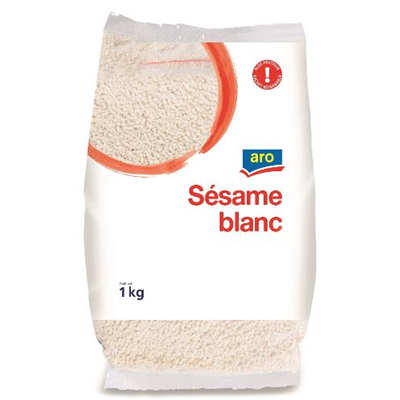 Graines de sesame blanc 1 kg aro 1