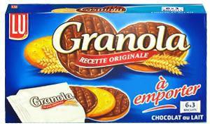 Granola chocolat au lait pocket 5 x 225 g lu pour professionnels