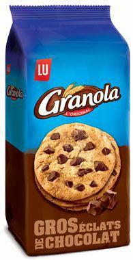 Granola cookies chocolat 4 x 184 g lu pour professionnels