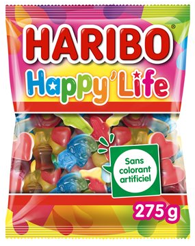 Happy life haribo sachet bonbons 275g