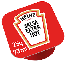 Heinz sauce salsa extra hot coupelle 25g x 100